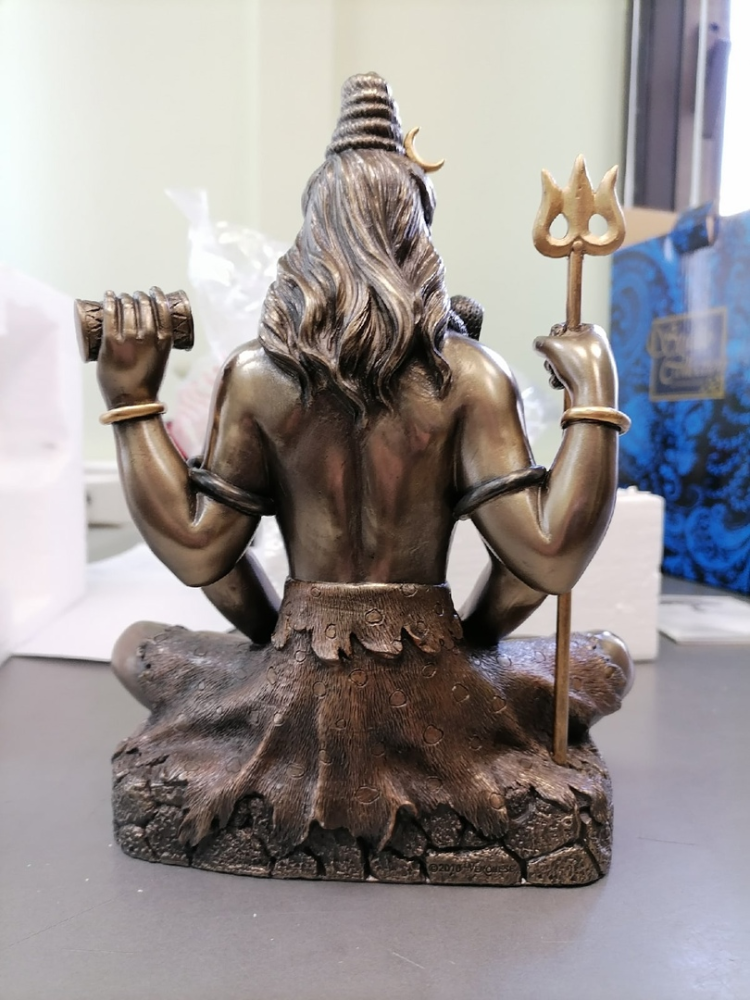 Статуэтка Шива - Отражение Veronese WS-463, фото со склада оборотная сторона