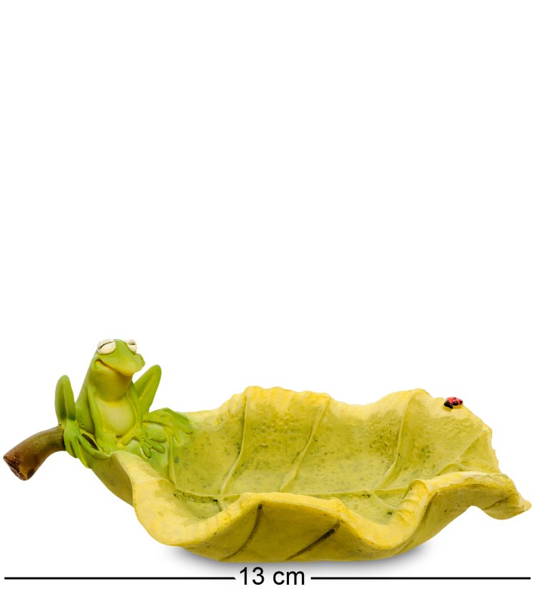 Фигурка Лягушка на листе The Comical World of Stratford RV-883, вид профиль