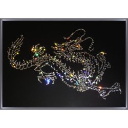 Картина Дракон Большой c кристаллами Swarovski