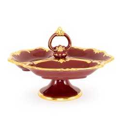 Красная Менажница из керамики коллекция Amante Rosso