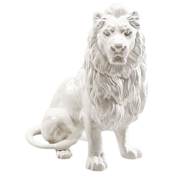 Статуэтка из керамики Лев