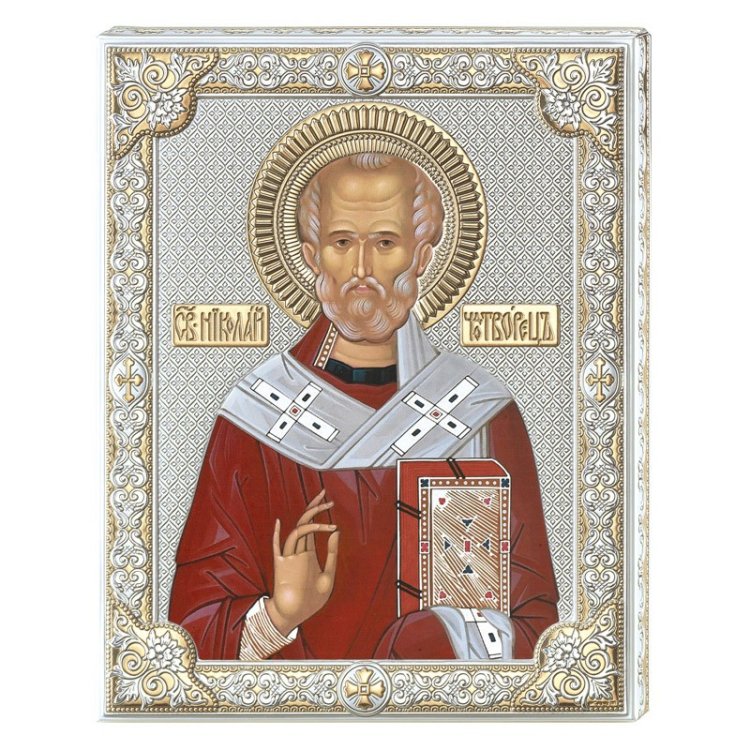 Икона Николай Угодник, Размер: 12х16 см