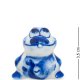 Фигурка маленькая Лягушка Голубая гжель ГЛ-224