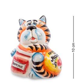 Фигурка Кот Сластена Цветная гжель