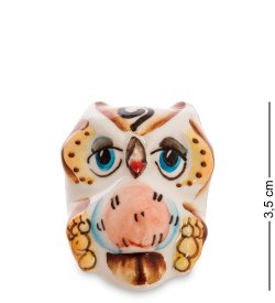 Фигурка Маленький совенок Цветная гжель