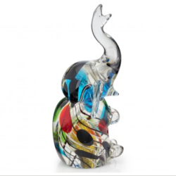 Статуэтка из Муранского стекла Разноцветный слоник