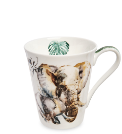 Кружка из фарфора Африканские слоны