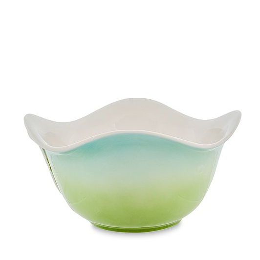 Большой салатник из фарфора Лебеди Pavone FM-76/11, оборотная сторона