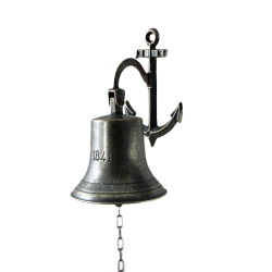 Рында 1841 на кронштейне Якорь Антик - Диаметр 14 см