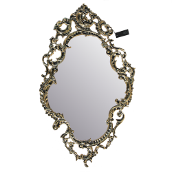 Настенное Зеркало Дос Тампош в раме из бронзы