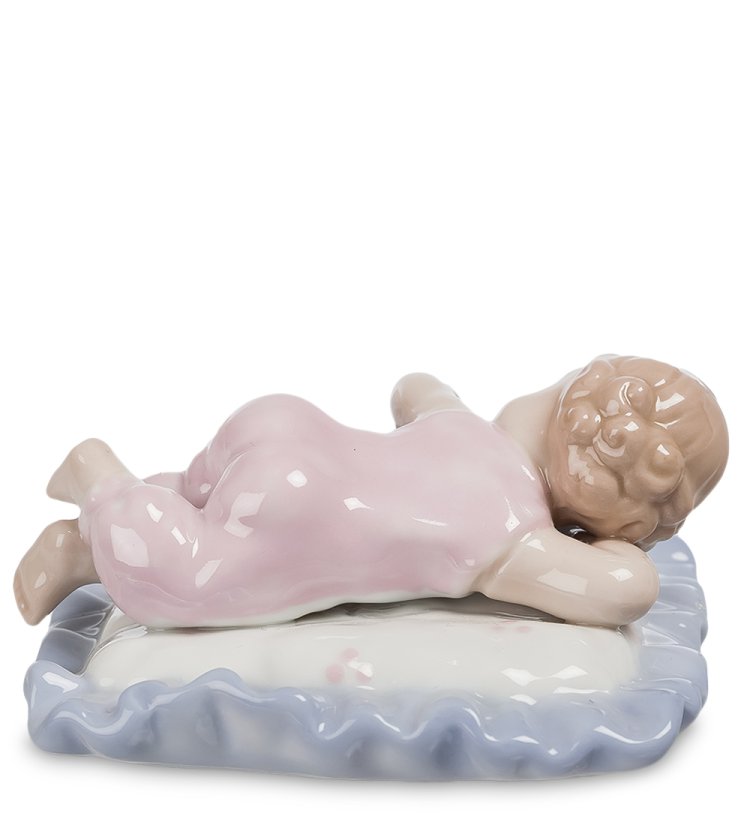 Фарфоровая фигурка Спокойной ночи, малыши Pavone JP-36/12, фотография со спины
