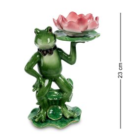 Подсвечник из керамики Лягушка