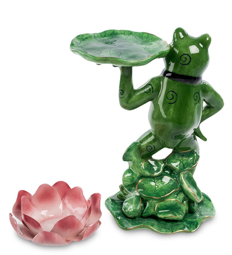 Подсвечник из керамики Лягушка Pavone CMS-02/17, разборный вид