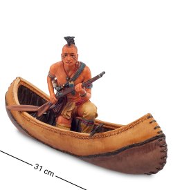 Статуэтка Индеец на каноэ
