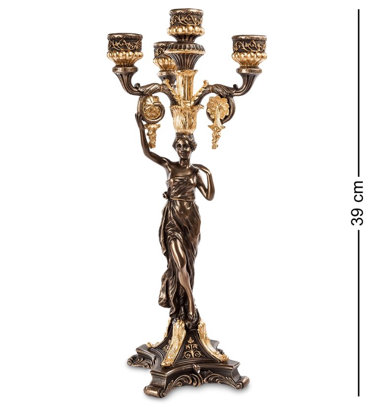 Канделябр в древнеримском стиле Девушка Veronese WS-690/ 2
