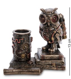 Подставка для телефона и ручек в стиле Стимпанк Сова