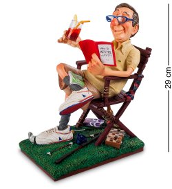 Статуэтка Пенсионер наслаждается отдыхом - The Retiree