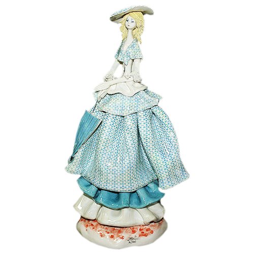 Статуэтка из фарфора Леди в голубом