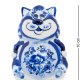 Фигурка Кот Мультик Голубая гжель ГЛ-333 
