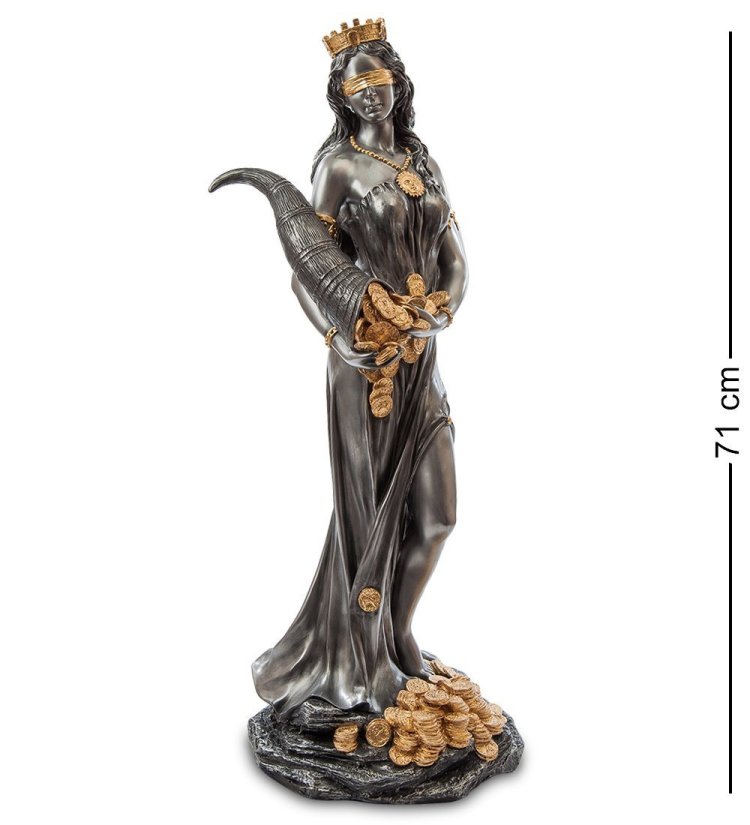 Статуэтка Фортуна с рогом изобилия с деньгами Veronese WS-654