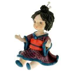 Статуэтка из фарфора Девочка в кимоно