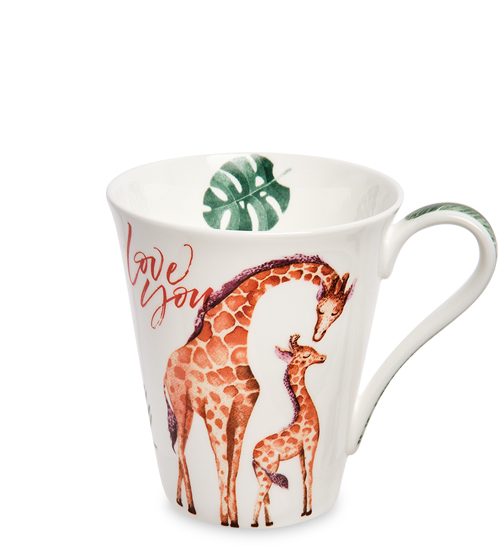 Кружка из фарфора Жирафы Pavone JK-324