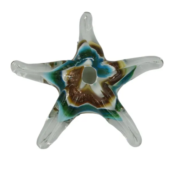 Статуэтка Морская звезда из венецианского стекла Mirho 17329, вид профиль сверху