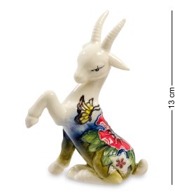 Статуэтка из фарфора Коза с поднятой лапкой