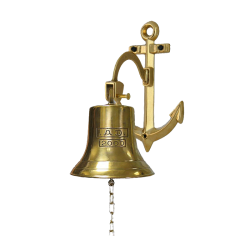 Корабельный Колокол на якоре - Диаметр 14 см