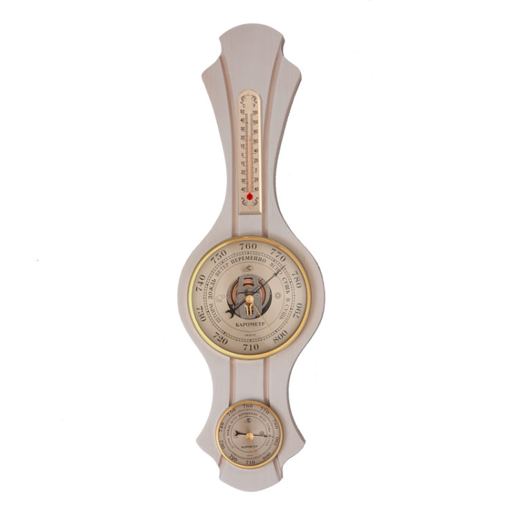 Метеостанция Белая: Барометр, термометр и гигрометр Бриг М-79-ББ