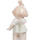 Статуэтка из фарфора Девочка Ангелочек с цветочком Pavone JP-54/ 6, фотография со спины