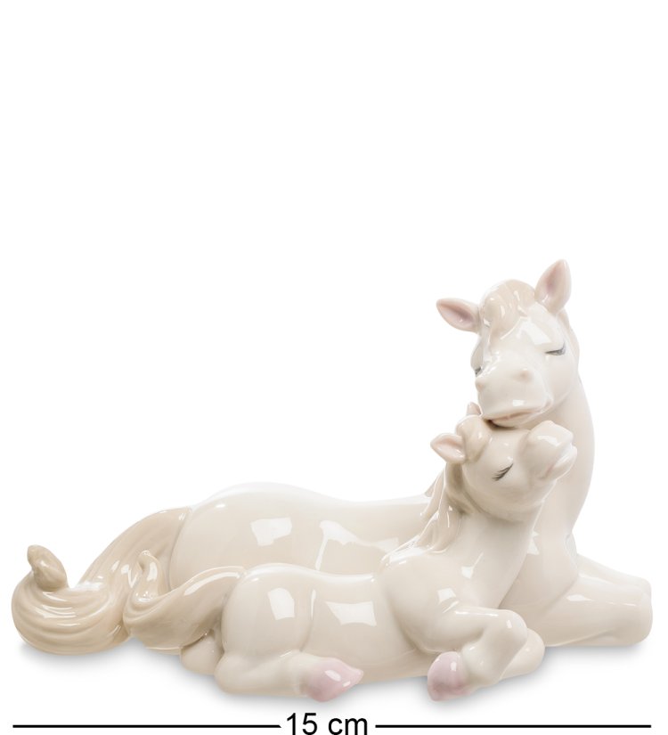 Статуэтка из фарфора Лошадок Самая лучшая мама Pavone JP-61/ 8