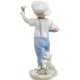 Статуэтка из фарфора Мальчик Юный садовник Pavone JP-45/30, фотография со спины
