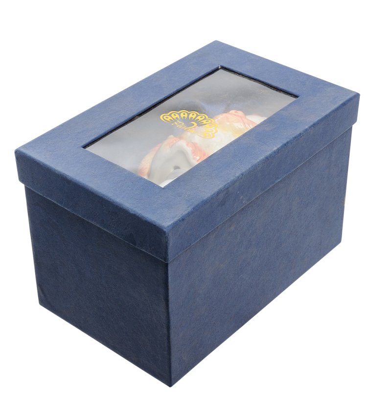 Ночной светильник из фарфора Рыжий котик Pavone JP-18/15, фотография коробки