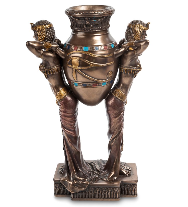 Статуэтка Египтянки с вазой Veronese WS-490/ 1, оборотная сторона