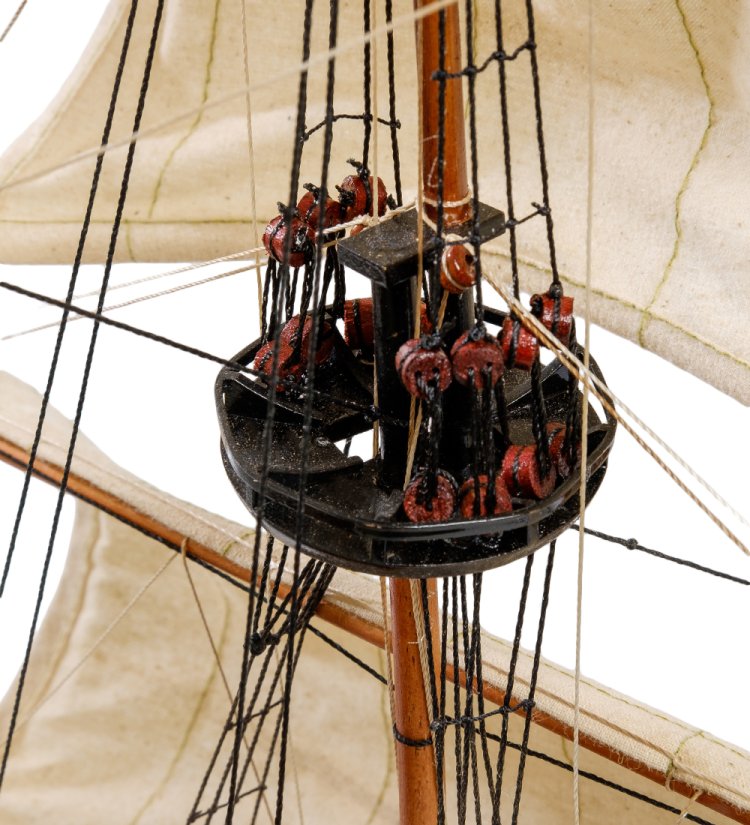 Модель корабля Гото Предестинация, фотография мачты