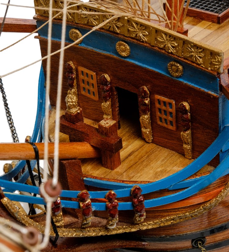 Модель корабля Гото Предестинация, фотография носа 