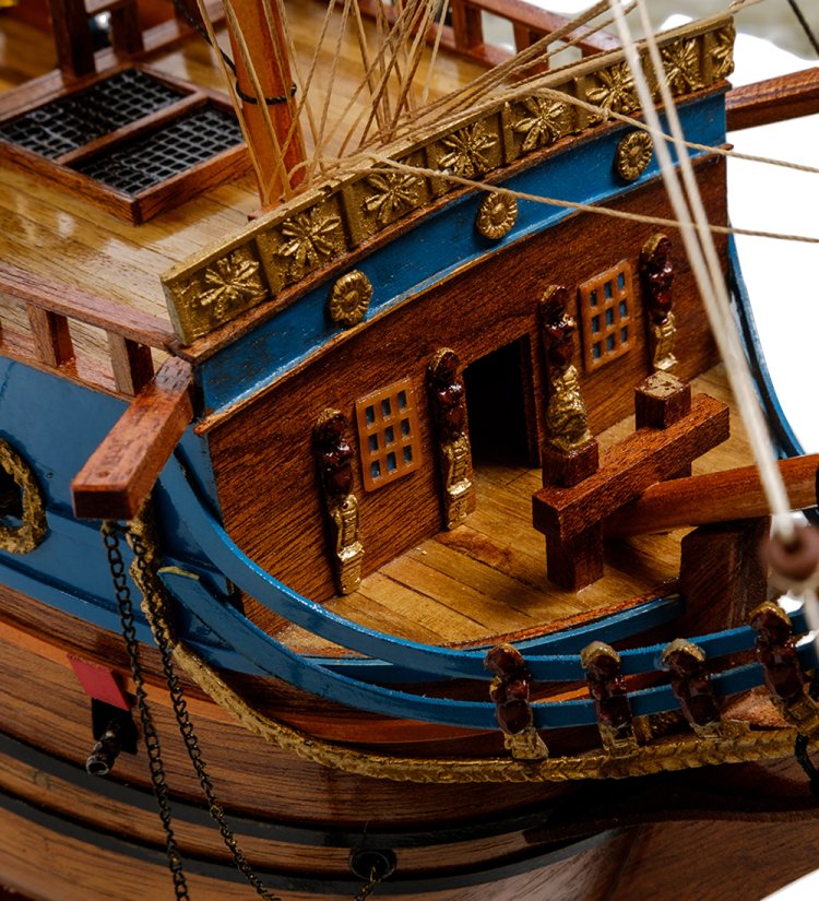 Модель корабля Гото Предестинация, фотография носа 2