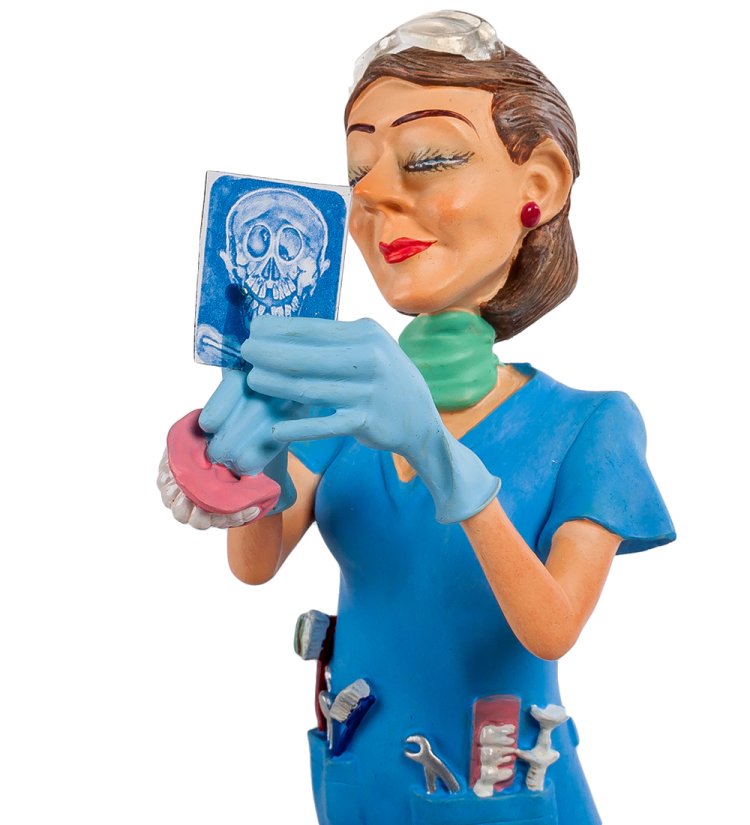 Фигурка Молодая Девушка Стоматолог - The Lady Dentist Forchino FO-84012, портретный вид