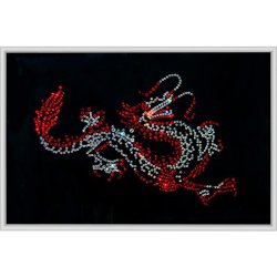 Картина Дракон Большой 2 c кристаллами Swarovski