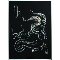 Картина Козерог c кристаллами Swarovski