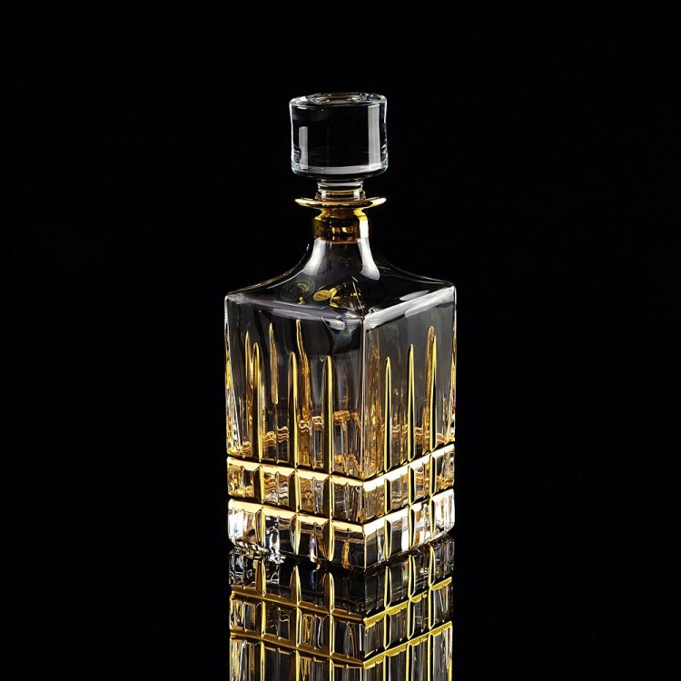 Графин из хрусталя с золотым декором Baron Migliori De Luxe 25623