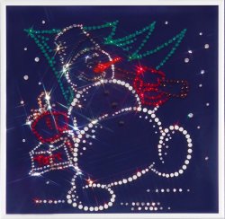 Картина Снеговик c кристаллами Swarovski