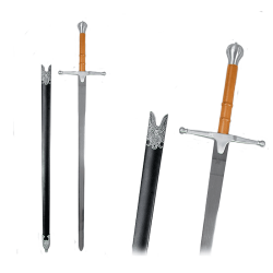 Сувенирный Меч Уильяма Уэльского с серебряным декором в ножнах