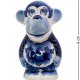 Фигурка Обезьянка Бама Голубая гжель ГЛ-324