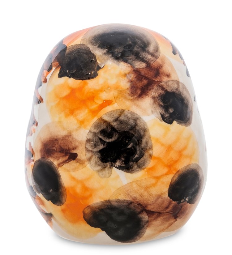 Статуэтка Сова Софья Цветная гжель ГЛ-376, фотография со спины