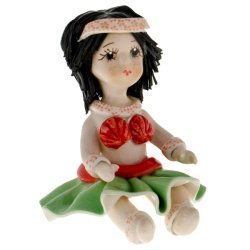 Статуэтка из фарфора Девочка в зеленой юбке