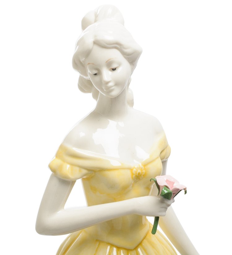 Статуэтка из фарфора Девушка цветком Pavone JP-95/ 6, фотография лица