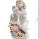Статуэтка из фарфора Девочка сидит рядом с собачкой Pavone JP-29/ 20