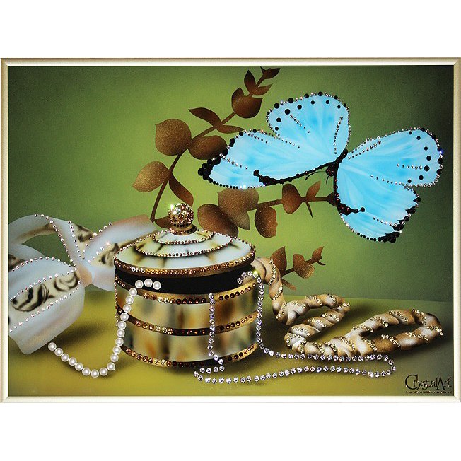 Картина Шкатулка драгоценностей c кристаллами Swarovski